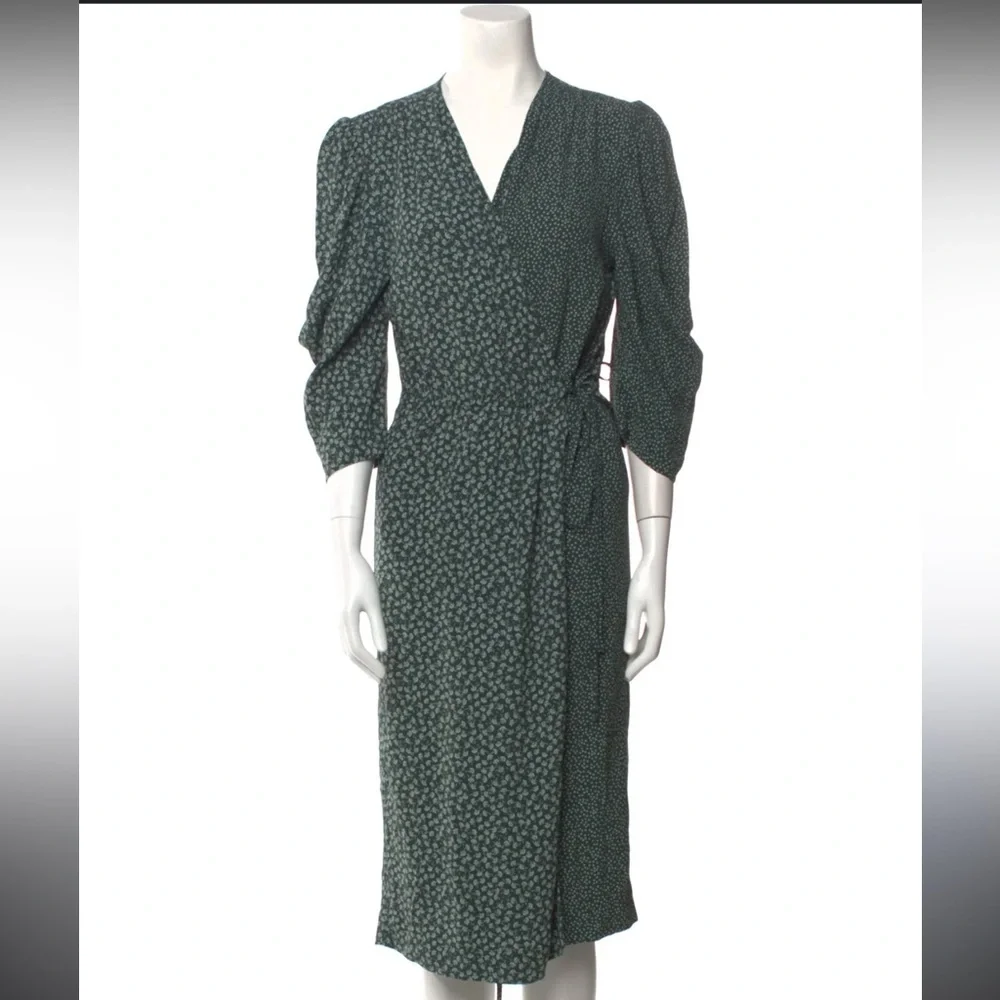 See By Chloe Dark Green Midi Dress - Picture 5 of 11
